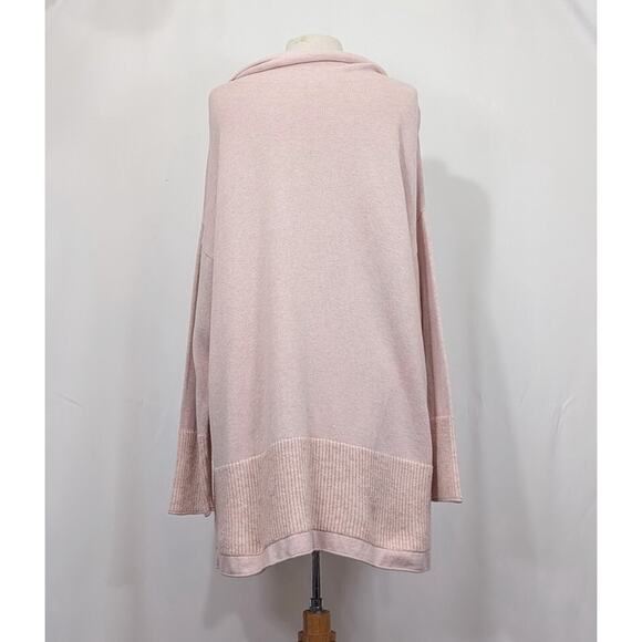 J.Jill Sweater Pink Cowl Neck Cotton Blend Misses Size XL - Picture 4 of 7